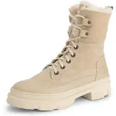 Travelin' Leder-Winterstiefel "Tremblant" in Beige - 41