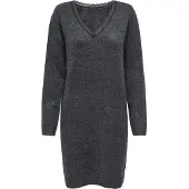 ONLY Strickkleid in Dark Grey Melange | Gr.: XS