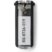 Durable Nøgleskilte til Durable Keybox sort 65x25mm - (6 stk.)