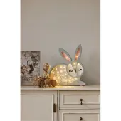 Little Lights Kinder Wand- & Tischleuchte Hase Grau