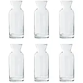 Ich-zapfe.de - Karaffe Village, mit Füllstrich, 0,50 ltr., Ø 6,4 cm, Set á 6 Stück, Glas