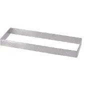 De Buyer rechteckiger rahmen perforiert 28x8cm h 2cm 1 stück