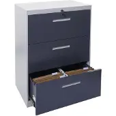 Mendler Hängeregisterschrank HWC-A10, Aktenschrank Büroschrank Stahlschrank, A4 abschließbar ~ 103x76x46cm g