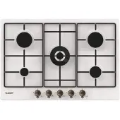 Candy Classic CHW7AV4WGT, Hafer, Integriert, 75 cm, Gaskochfeld, Edelstahl, 5 Zone(n)
