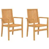 vidaXL 3-tlg. Garten-Essgruppe Massivholz Teak