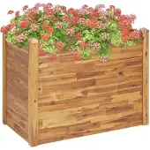 vidaXL Garten-Hochbeet 110 x 60 x 84 cm Massivholz Akazie