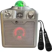 N-Gear Disco Star 710 Tragbarer Karaoke-Lautsprecher Silver