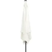 vidaXL Garten-Sonnenschirm Sand 295 x 295 x 245 cm Polyester und Stahl