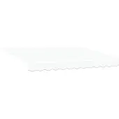 vidaXL Markisenersatzstoff Weiß 330 x 195 cm Polyester