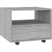 vidaXL Couchtisch Grau Sonoma 55x55x40 cm Holzwerkstoff