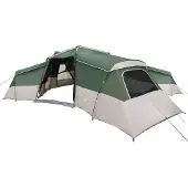 vidaXL Familienzelt mit Dach mit Speicher Grün 833 x 585 x 216 cm Taft