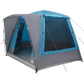 vidaXL Campingzelt 8 Personen Blau Polyester Wasserdicht