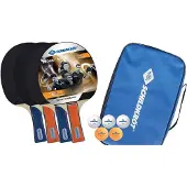 Schildkrot-Puppen Tischtennis-Schläger 4-PLAYER HOBBY SOPO im Carrybag