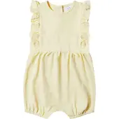 Stellou & Friends Jumpsuit mit Rüschen in gelb | Gr.: 74/80