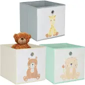 Relaxdays GmbH Kinder Aufbewahrungsboxen im 3er Set