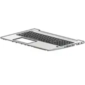 HP L45090-DH1, Gehäuse-Unterteil+Tastatur, Nordisch, Tastatur mit Hintergrundbeleuchtung, , ProBook 450 G6