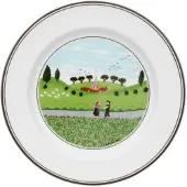 Villeroy & Boch Brotteller "Brotteller Begegnung Design Naif ø 17 cm bunt"