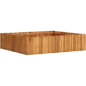 vidaXL Hochbeet Lattenzaun-Design Weiß 150x30x30 cm Massivholz Kiefer