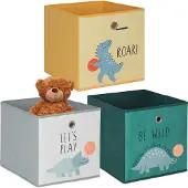 Relaxdays GmbH Kinder Aufbewahrungsboxen im 3er Set