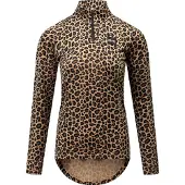 Eivy - Technische Unterwäsche aus Merinowolle - Journey Merino Wool Top Leopard für Damen aus Wolle - Größe S - Braun