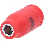 Ks Tools 117.5208, Steckschlüsselbuchse, Rot, 1 Kopf/Köpfe, 3/8", Metrisch, Chrom-Vanadium-Stahl