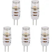 SPL LED-Lampe G4 1W 100lm 2700K Warmweiß, ersetzt 10W, dimmbar (5 St.)