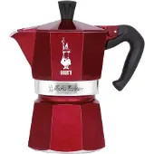 Bialetti Morocco Moka Express, Türkische Kaffeemaschine, 0,13 l, Gemahlener Kaffee, Rot