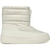 Calvin Klein Jeans Schneeschuhe Vulc Flatf Snowboot Nylon Mix Mg YW0YW01977 Weiß 41