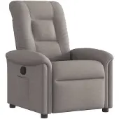 vidaXL Relaxsessel Taupe Stoff