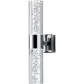 TRIO Leuchten LED Wandleuchte Bolsa 282410206, Metall chrom, 2x 3.2 Watt