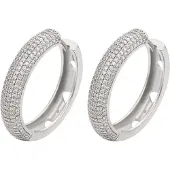 NAEMI Women Earrings in Silver White | Gr.: onesize