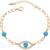 NAEMI Women Bracelet in Rose Gold Turquoise | Gr.: onesize