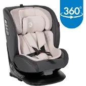Lorelli Kindersitz Monza i-Size (40-150cm) Isofix, Anti-Rebound-Bügel, drehbar beige