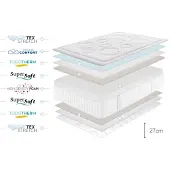 Moonia - Matratze Tempus Premier Memory-Schaum - 140X200 cm
