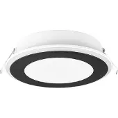 TRIO Einbauleuchte AURA Ø 14,8cm Schwarz matt