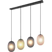 TRIO -Leuchten Pendelleuchte FACETTE DH 17.50x150 cm schwarz
