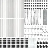 vidaXL Bodenmontierter Sechseckzaun 100 x 0,6 m Verzinkter Stahl Netz