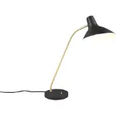 TRIO Tischleuchte, schwarz, gold, verstellbar, H 54 cm