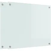 vidaXL Küchenrückwand 2 pcs Weiß 70 x 60 cm Gehärtetes Glas