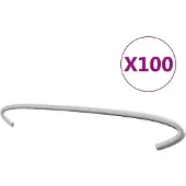 vidaXL Gabionen-Distanzhalter 100 Stk. Verzinkter Stahl 30 cm