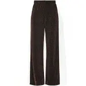 Pieces Marlenehose "Maeve" in Braun - S