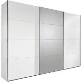 Wimex Schwebetürenschrank Ernie Weiß mit Spiegel 270 cm