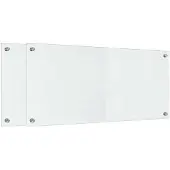 vidaXL Küchenrückwand 2 stk. Transparent 90 x 40 cm Gehärtetes Glas