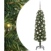 vidaXL Künstlicher Weihnachtsbaum mit 150 LEDs mit Ständer Grün 120 cm