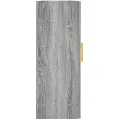 vidaXL Wandschränke 2 Stk. Grau Sonoma 69,5x34x90 cm