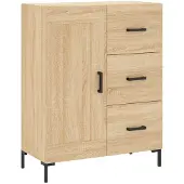 vidaXL Highboard Sonoma-Eiche 69,5x34x180 cm Holzwerkstoff