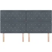 vidaXL Kopfteil Dunkelgrau 180 cm Samt