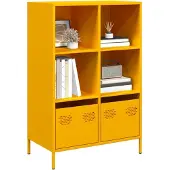 vidaXL Highboard Senfgelb 68x39x103,5 cm Stahl