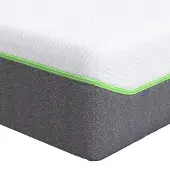 vidaXL Matratze Weiß und Grau 100 x 200 cm Jacquard-Stoff