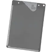 Eichner Auftragstasche "Bold", 2 mm starker PVC-Hartfolie, Umbug-Verschweißung verhindert Einreißen der Klarsichtfolie, mit Schlüsselfach, Grau, Verpackungseinheit: 10 STK